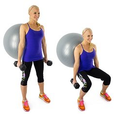 squat-balle-gym-mur-poids