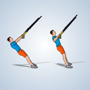 Exercice TRX three way rameur