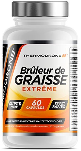 Brûleurs de graisse – Brûleurs de graisses extrêmes pour hommes et femmes – 60&nbsp;gélules végétariennes – Fabriquées au Royaume-Uni – Pilules de régime saines de qualité premium de grande résistance – Pilules de régime à effet rapide – Convient aux végétarien(ne)s et végétalien(ne)s – Éliminer votre graisse abdominale dès aujourd'hui – Commandez la marque britannique fiable de comprimés amincissants Thermodrone