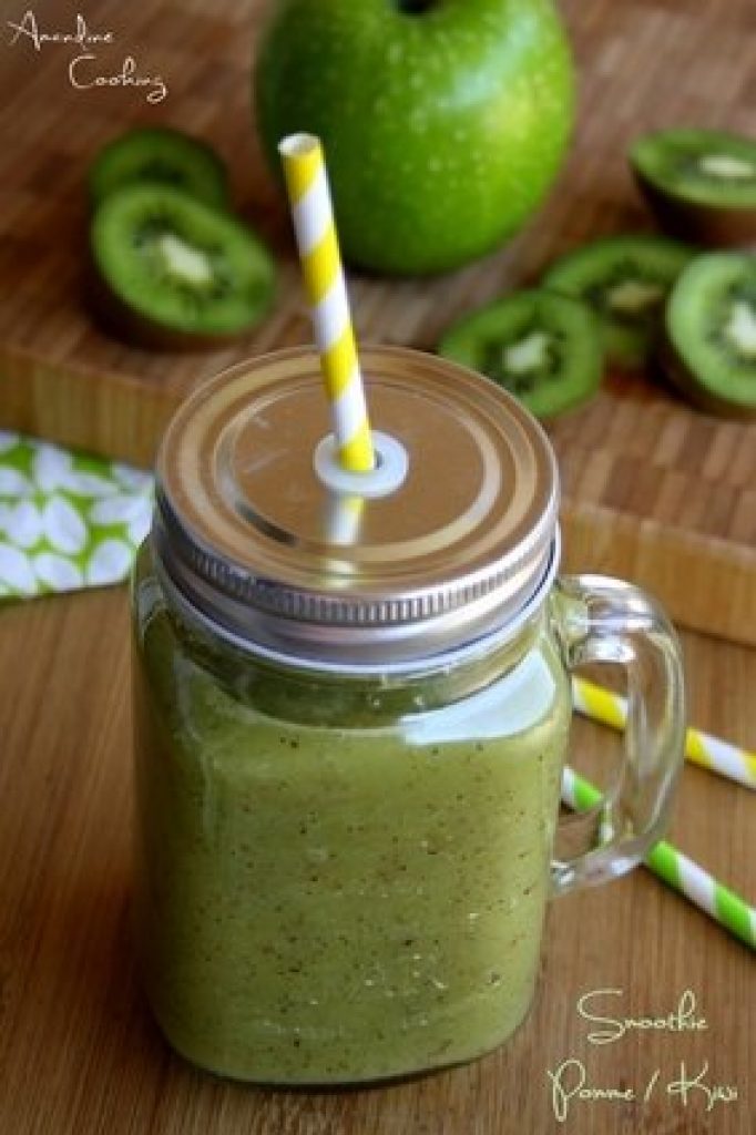 Smoothie pomme verte kiwi