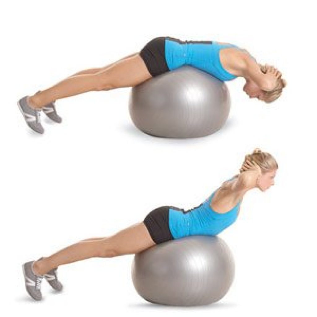 Exercices pour muscler le dos avec ballon de gym Mon Guide Sport