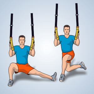 TRX Curtsy + fentes latérales