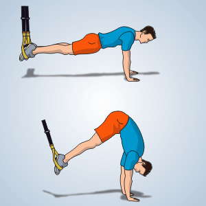 TRX Pike suspendu